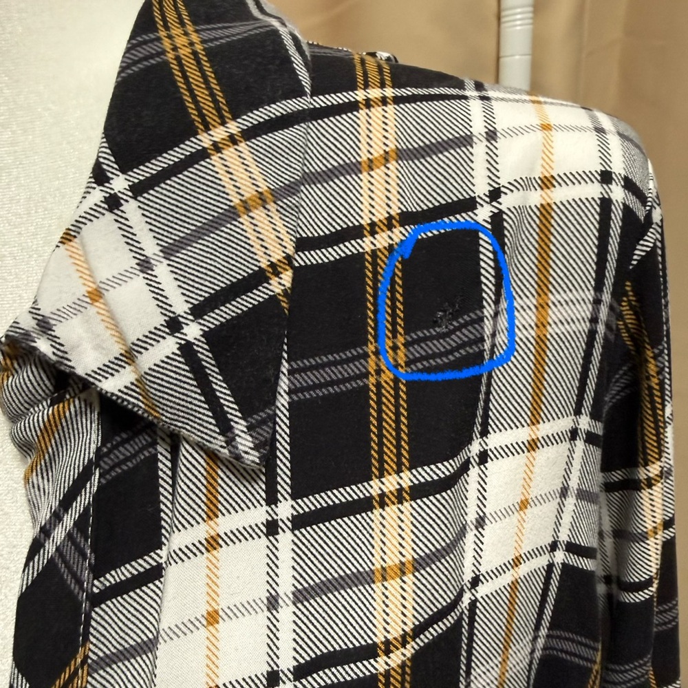 Torrid Plaid Maxi Shirt Dress Duster Long Sleeve Yellow Black White - Sz 2 - Picture 5 of 16